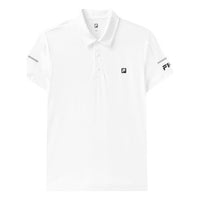 FILA Logo Pattern Loose Short Sleeve polo White A11M121152F-WT