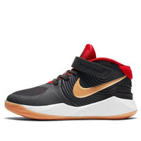 (PS) Nike Team Hustle D 9 FlyEase 'Black Red Gold' BV2951-003