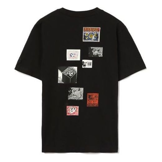 Li-Ning x Disney Crossover Mickey x Keith Haring Series Tee 'Black' AHSR643-2