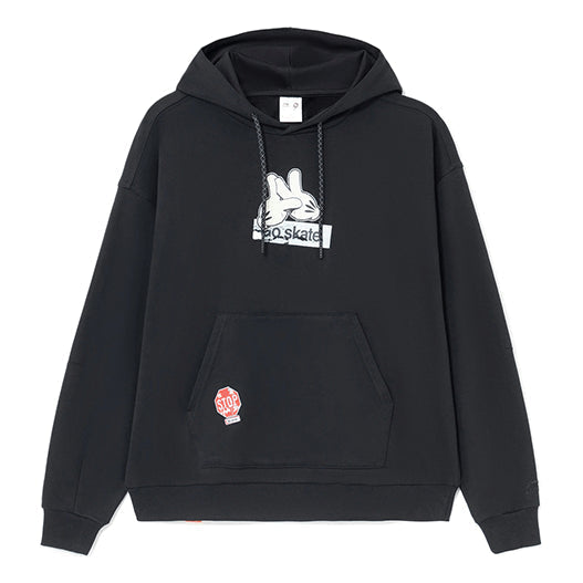Li-Ning x OG_SLICK Crossover Skateboard Series Hoodie 'Black' AWDS173-3