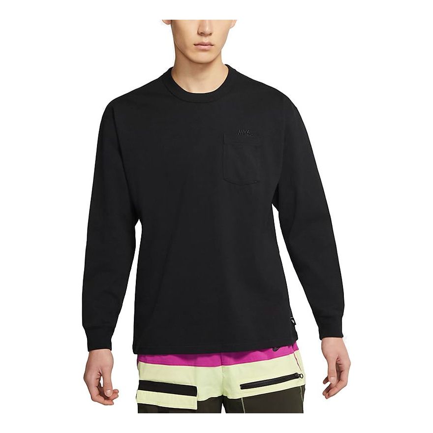Nike Sportswear Max 90 Embroidered Logo Pocket Long Sleeves Black DD3875-010