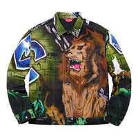 Supreme SS18 x Lions Den Denim Trucker Jacket Multi SUP-SS18-557