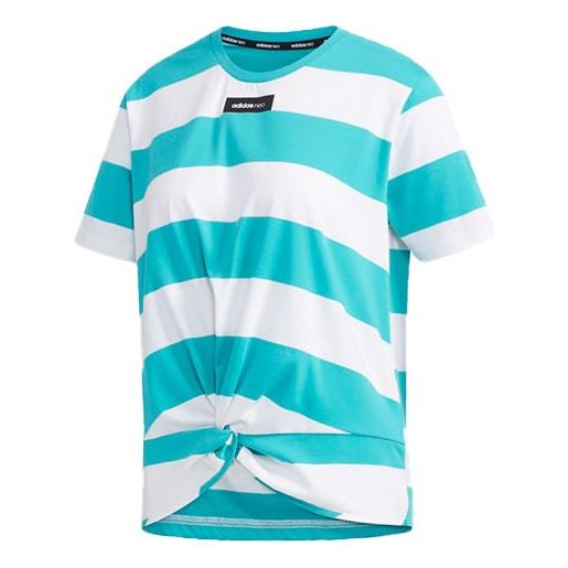 (WMNS) adidas neo CS TSHIRT Sports Round-neck Green DW7767