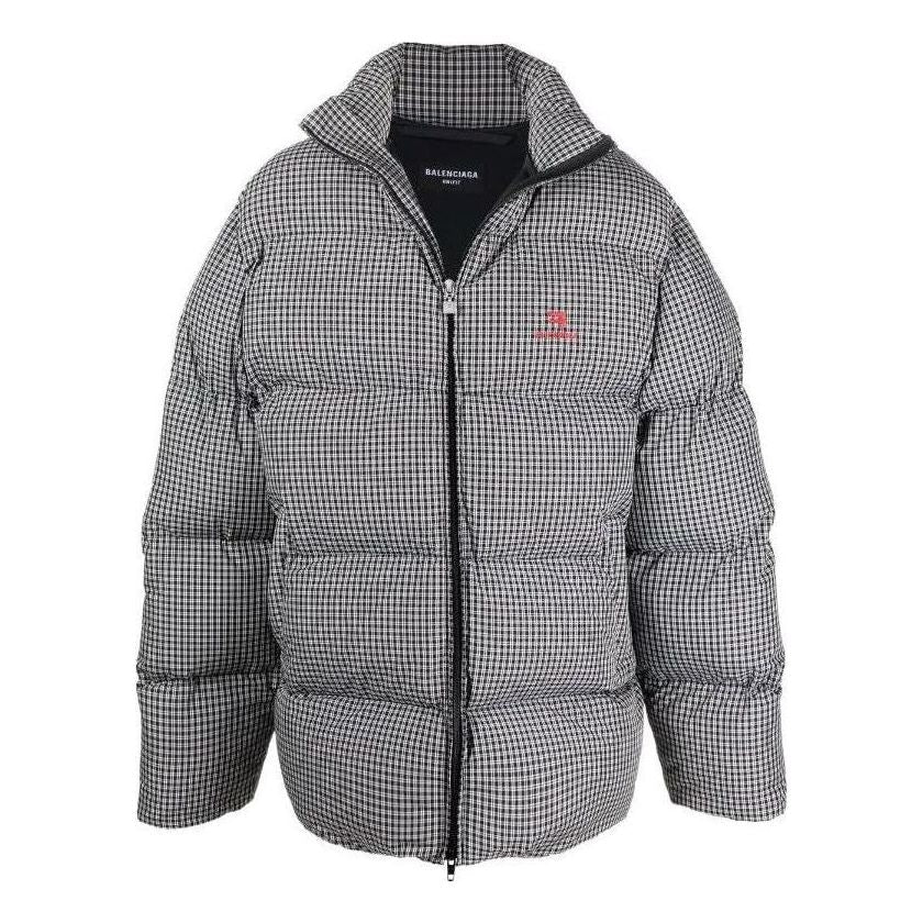Balenciaga Sporty B Puffer Jacket 'Black White' 681440TLO361070