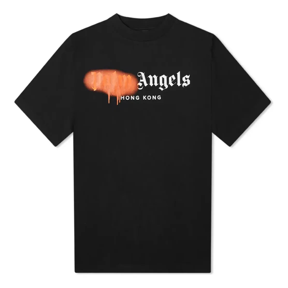 Palm Angels SS21 Hong Kong Sprayed Logo T-shirt 'Black' PMAA001S21JER0411020