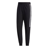 adidas neo M Ss Tcns Tp 2 Colorblock Bundle Feet Casual Loose Sports Long Pants Black White GJ8759