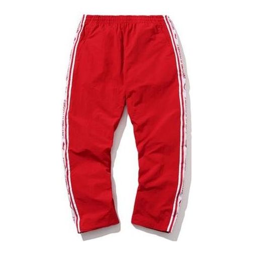 Li-Ning Logo Track Pants Paris Fashion Week 'Red White' AYKN371-2