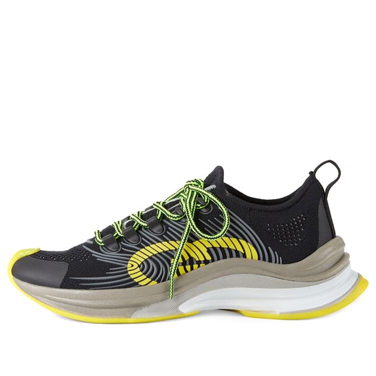 (WMNS) Gucci Run sneaker 'Black Yellow Beige' 680939-USM10-8480