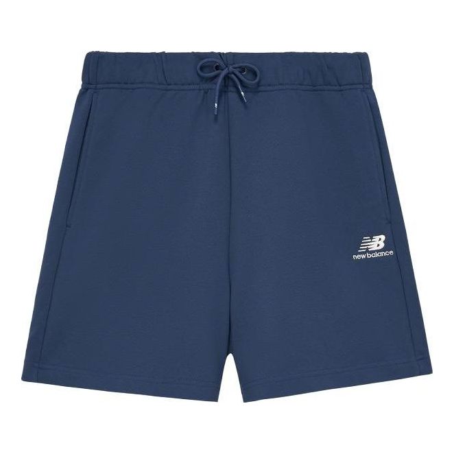 New Balance Logo Cotton Shorts 'Blue' 5VD24213-NV