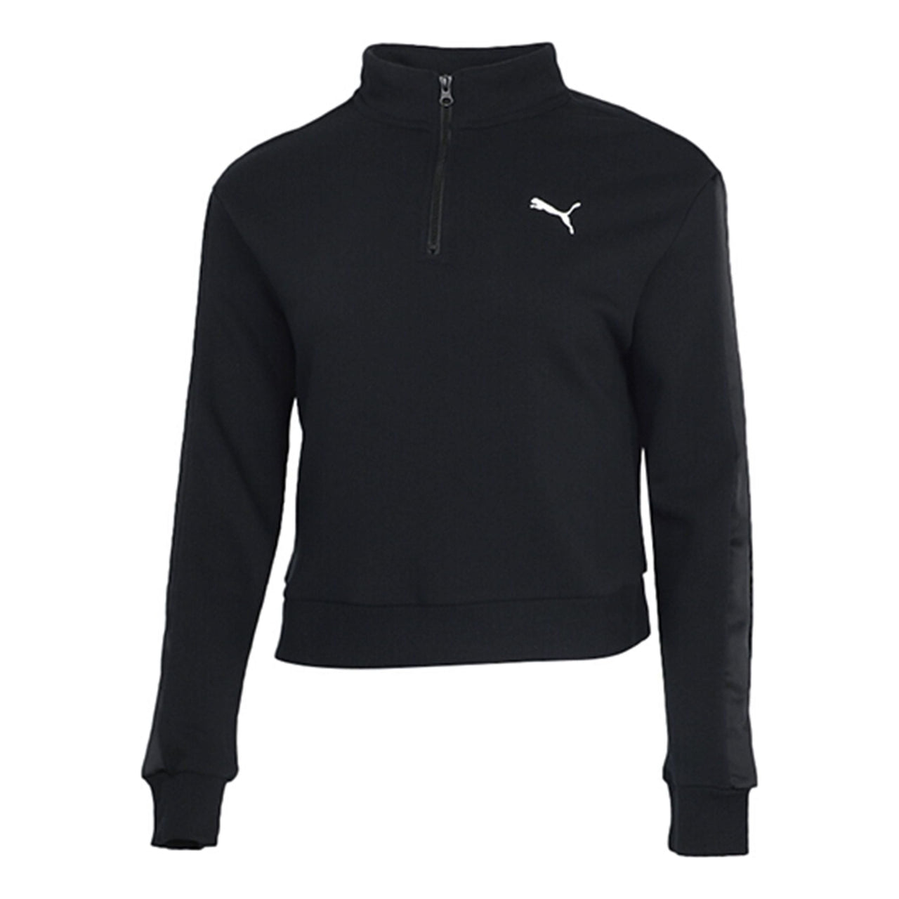 (WMNS) PUMA Essential Half Zip Sweatshirt 'Black White' 587161-01