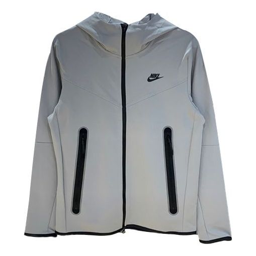 Nike hooded Breathable Windproof Jacket Silver CU4480-077