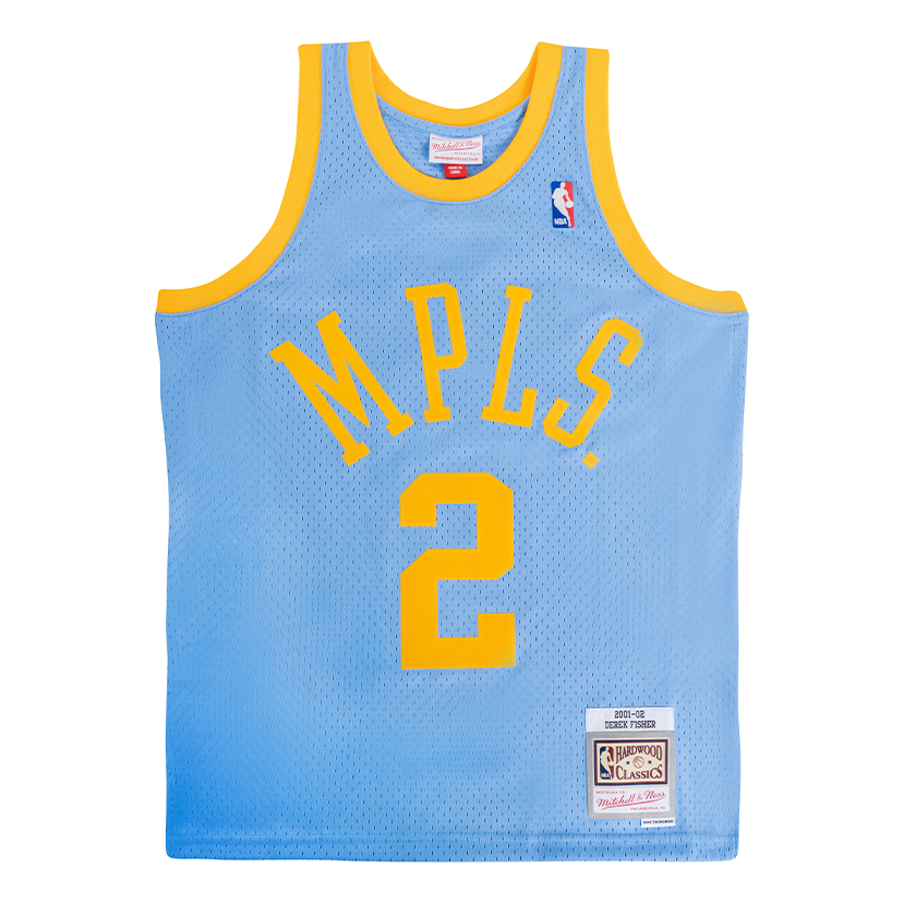 Mitchell & Ness x NBA Los Angeles Lakers 2001-02 Swingman Jersey 'Derek Fisher 2' SMJY1125-LAL01DFICLBL