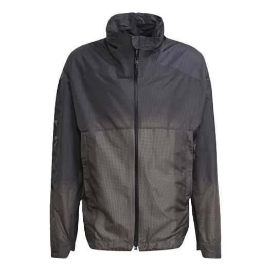 adidas Windproof waterproof Casual Sports Hooded Jacket Gray FS7540