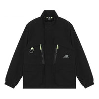 New Balance Men's New Balance Fleece Lined Stay Warm Woven Sports Jacket Black AMJ21357-BK