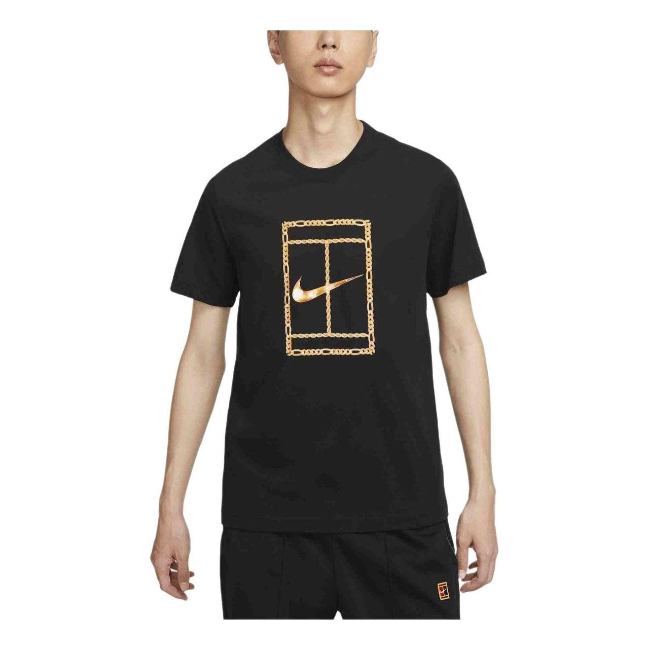Nike Court Heritage Dri-FIT T-Shirt 'Black Gold' HF6218-010