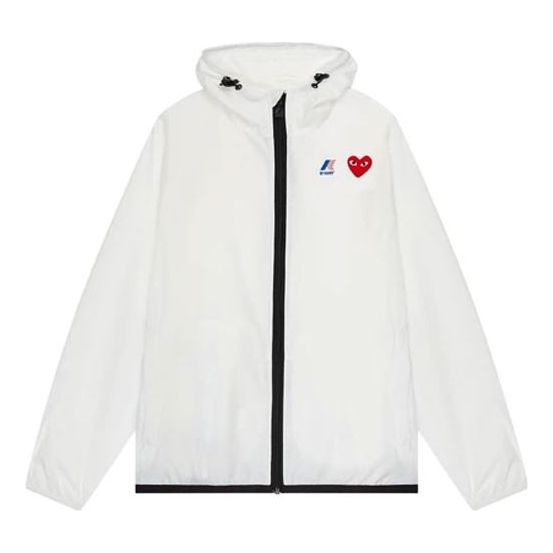 COMME des GARCONS PLAY x K-WAY Jacket Full Zip 'White' P1J501-WHITE
