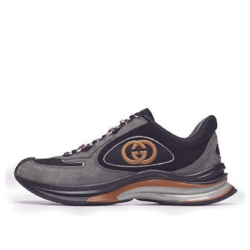 Gucci Run Suede Sneakers 'Black Grey Suede' 749785-AAB62-1241