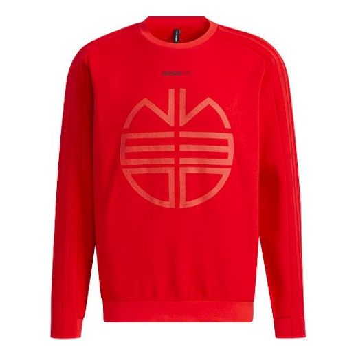 adidas neo M Ssfv1 Sweat Casual Round Neck Pullover Sports Red H52974