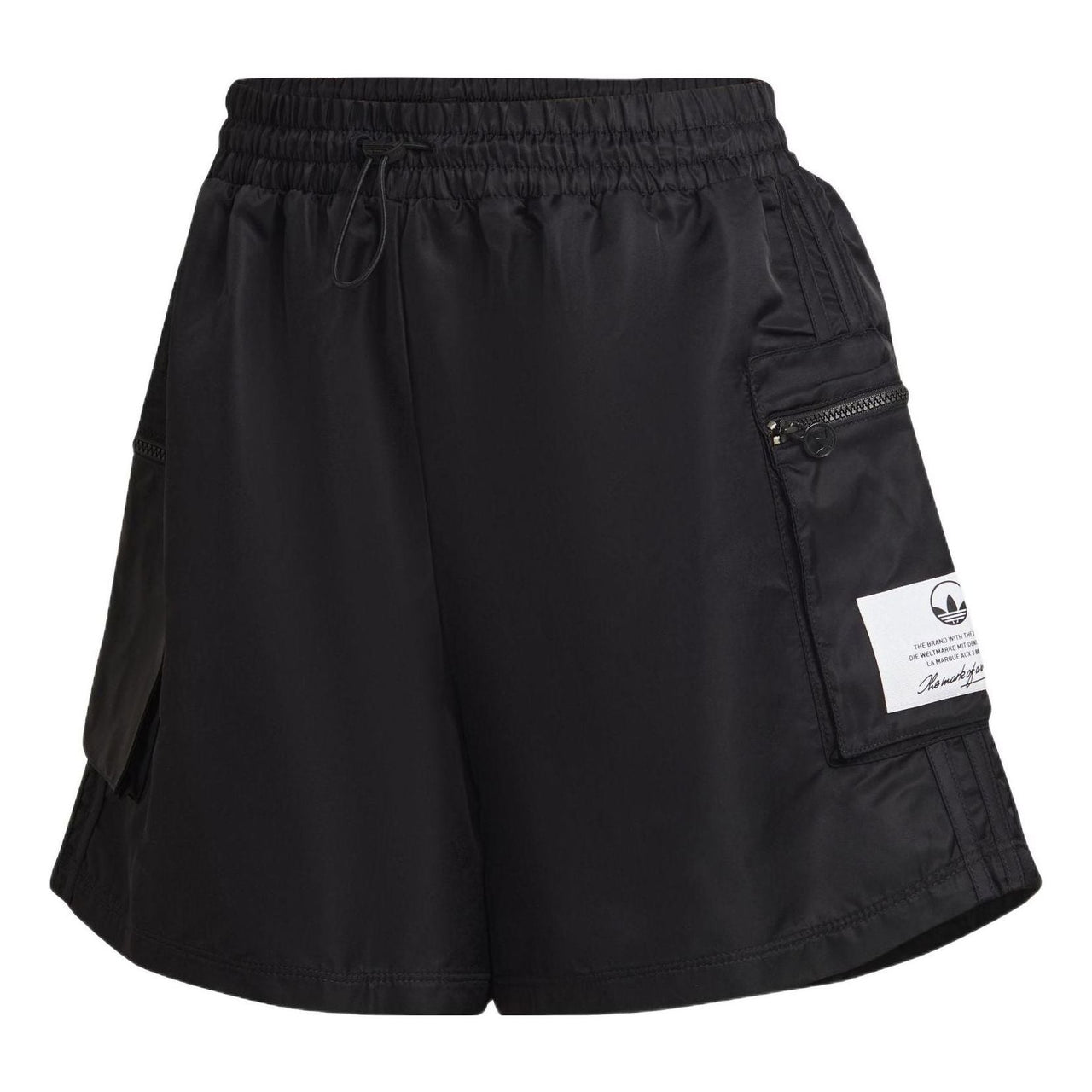 (WMNS) adidas High-Waist Nylon Shorts 'Black' HL9061