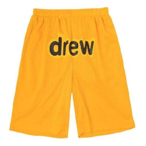 Drew House Secret Mesh Cotton Shorts 'Golden Yellow' DR-SS20-86