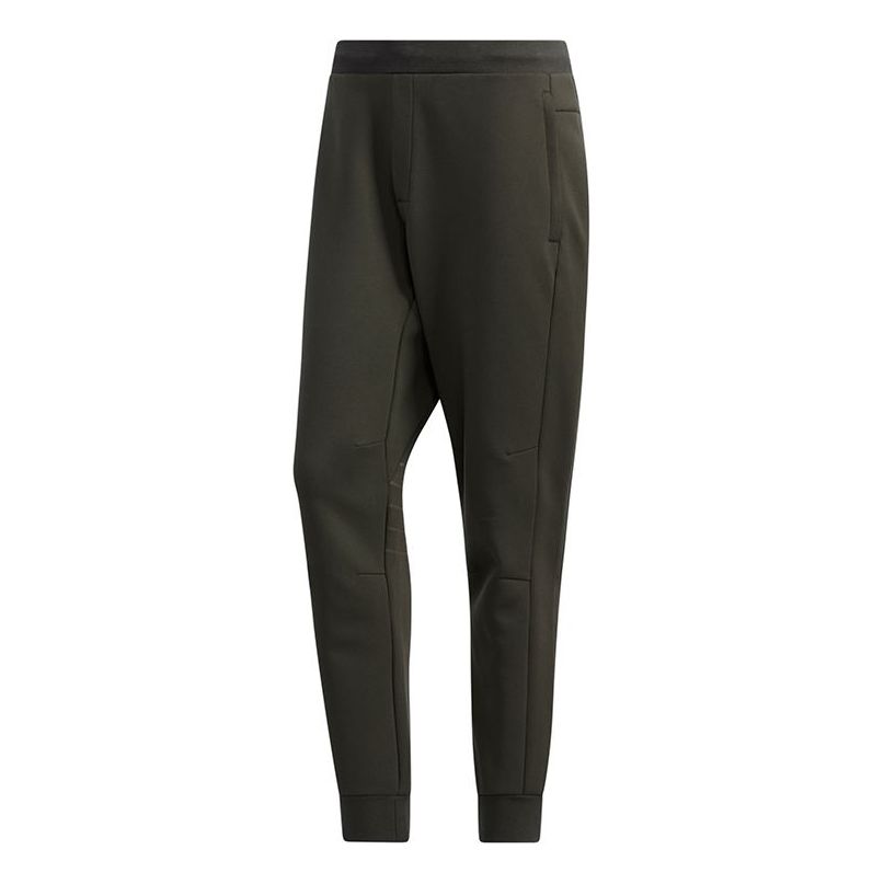 adidas Peach Casual Splicing Long Pants Green GM4415