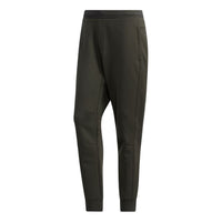 adidas Peach Casual Splicing Long Pants Green GM4415
