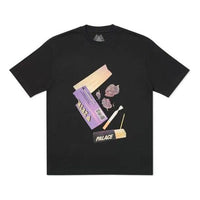 PALACE Casual Printing Short Sleeve Unisex Black P18TS069