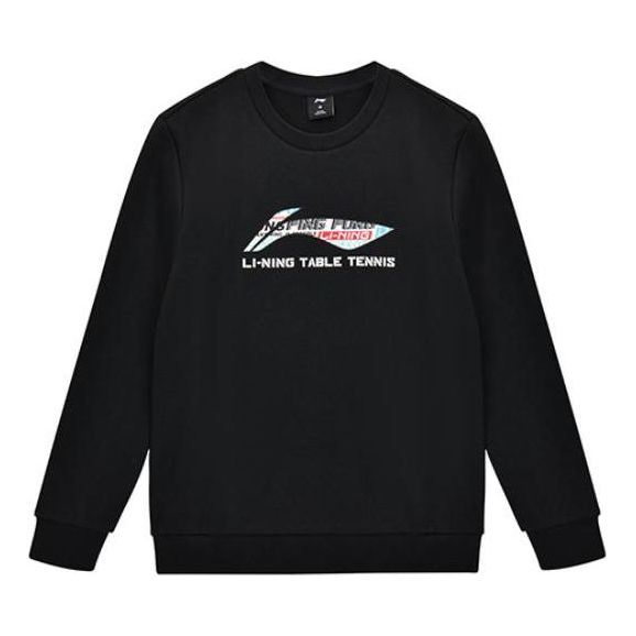 Li-Ning Graphic Table Tennis Sweatshirt 'Black' AWDT281-2