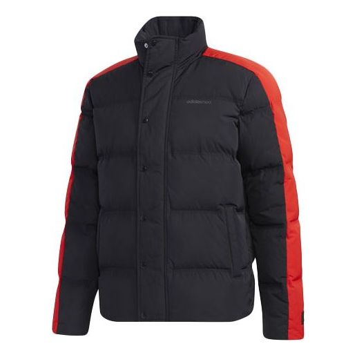 Men's adidas neo High Collar Sports Black Down Jacket GP5912