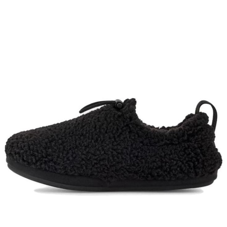 (WMNS) UGG Plushy Slipper 'Black' 1143952-BLK