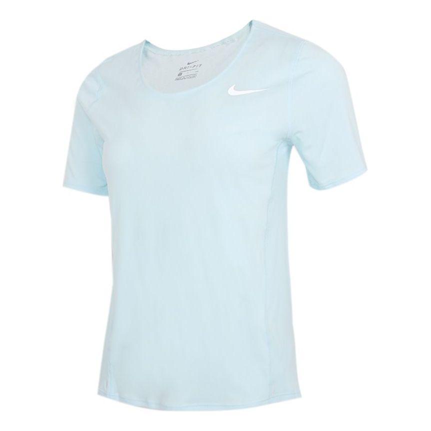 (WMNS) Nike Dri-FIT Training Sports Quick Dry Short Sleeve Blue CJ9445-474