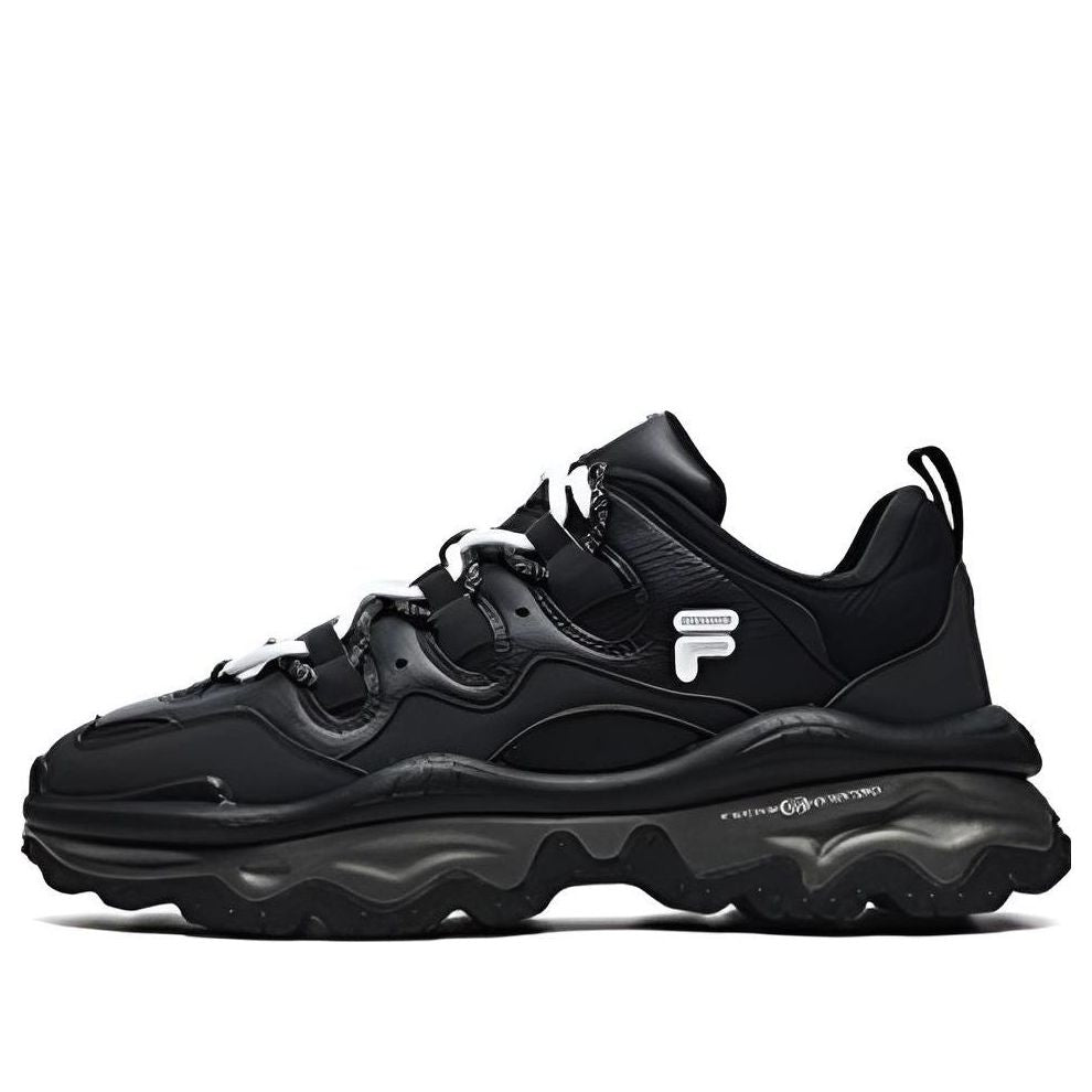 (WMNS) FILA FUSION QD96 Athletic Shoes 'Black White' T12W241201FBK