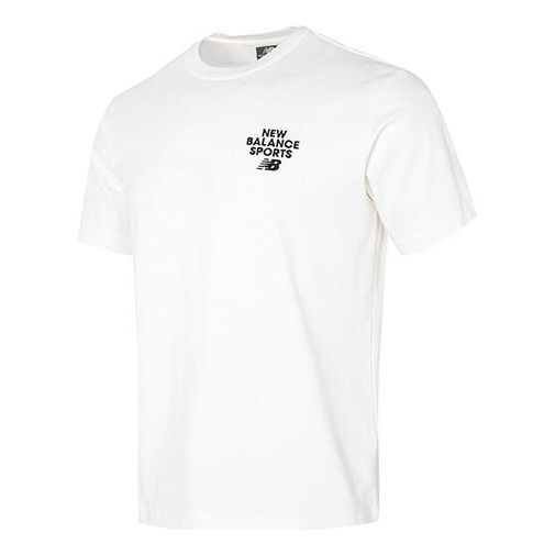 New Balance Logo Print Tee 'White' 5ED12093-IV