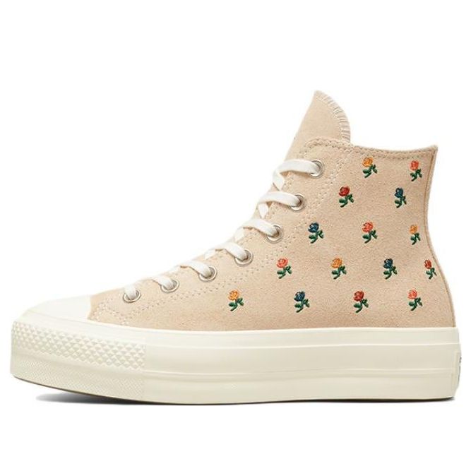 (WMNS) Converse Chuck Taylor All Star Lift Platform High 'Embroidered Roses' A04300C