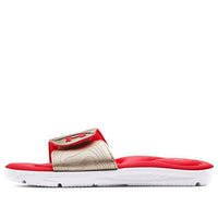 (WMNS) Under Armour Ignite 9 Slide 'White Metallic Faded Gold' 3022717-108