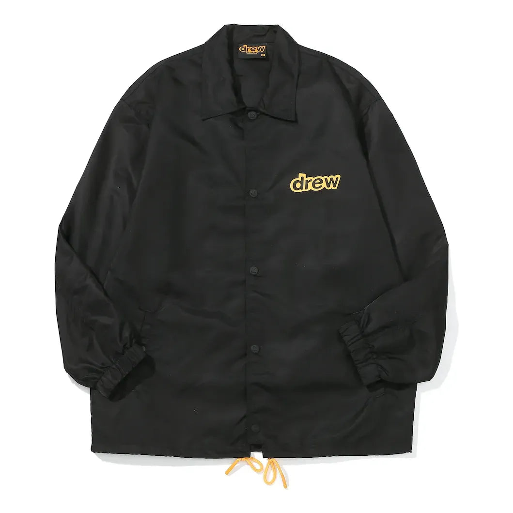Drew House Nylon Twill Coaches Jacket 'Black' DR-FW21-115