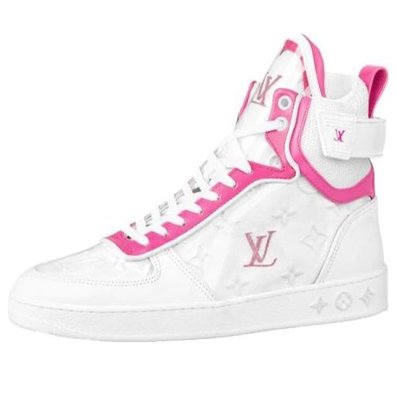 (WMNS) LOUIS VUITTON Boombox Ankle Sneakers 'White Pink' 1A95MF