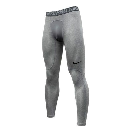 Nike Logo Sports Training Quick Dry Leggings Gray 838068-091