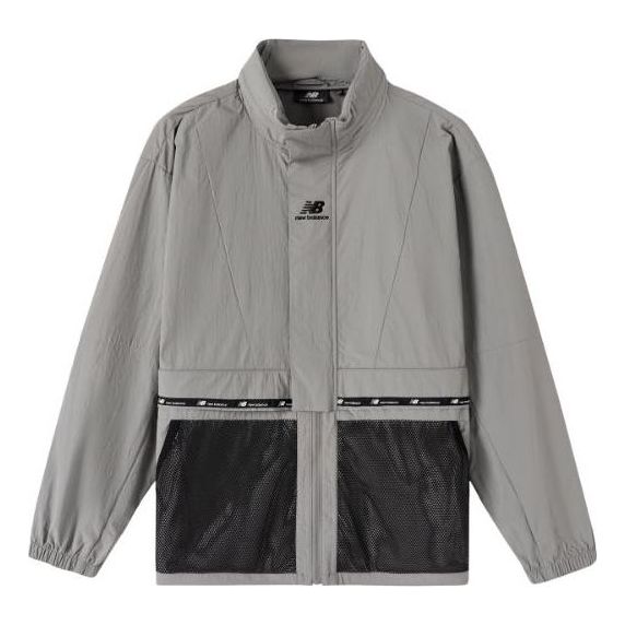 New Balance Athletic Classic Jacket 'Grey Black' NAA6N013-GR