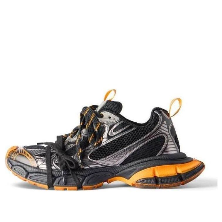 Balenciaga 3XL Sneakers 'Black Orange Grey Mesh and Polyurethane' 734734W3XL31178
