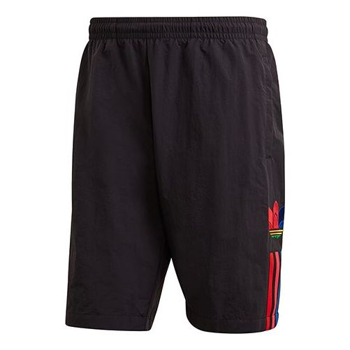 adidas originals 3D WV Short logo 'Black Light Red' GJ6743