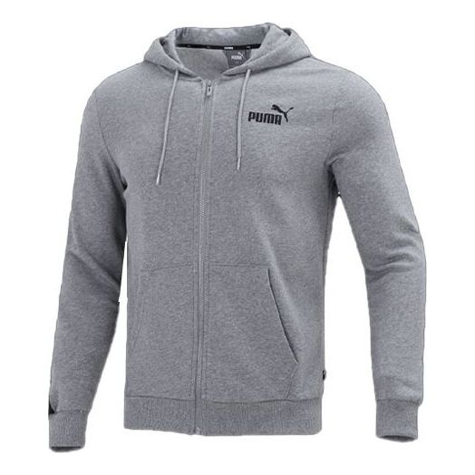 PUMA Training Woven Windproof Casual Hooded Jacket Gray 849555-03