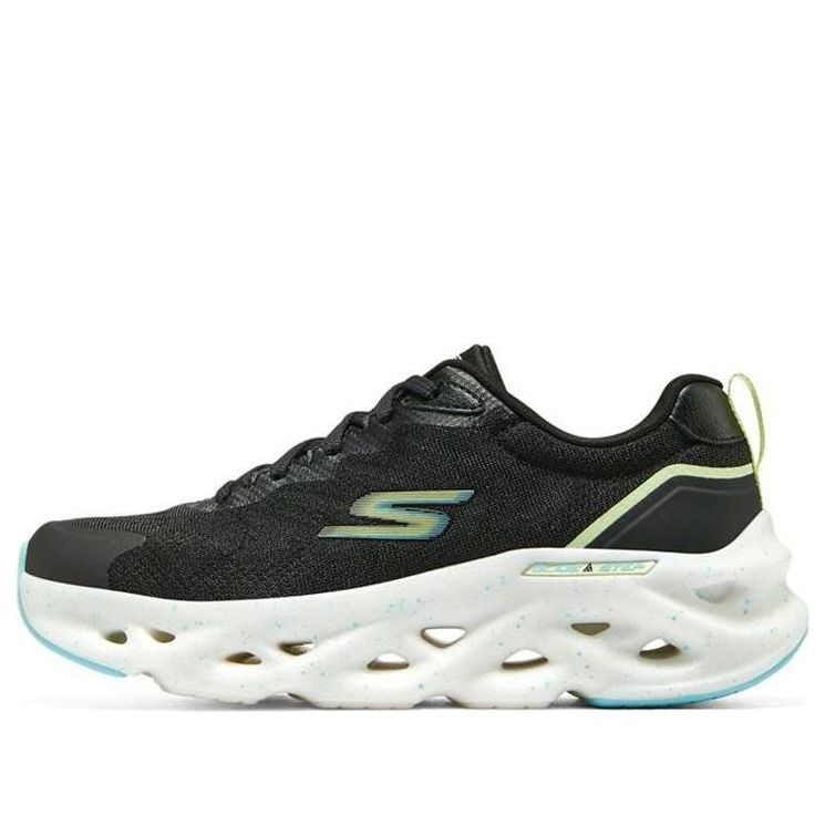 (WMNS) Skechers Go Run Swirl Tech 'black' 128794-BKLM