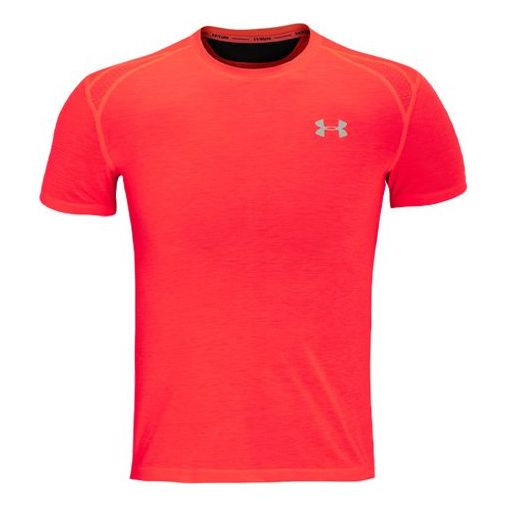 Men's Under Armour Streaker Series Running Sports Short Sleeve Red 1326579-629