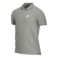 Men's Nike Lapel Short Sleeve Gray Polo Shirt CN8765-063