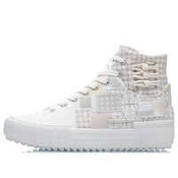 Li-Ning CF WuXing Canvas Hi Shoes 'White Grey' AGCR490-3