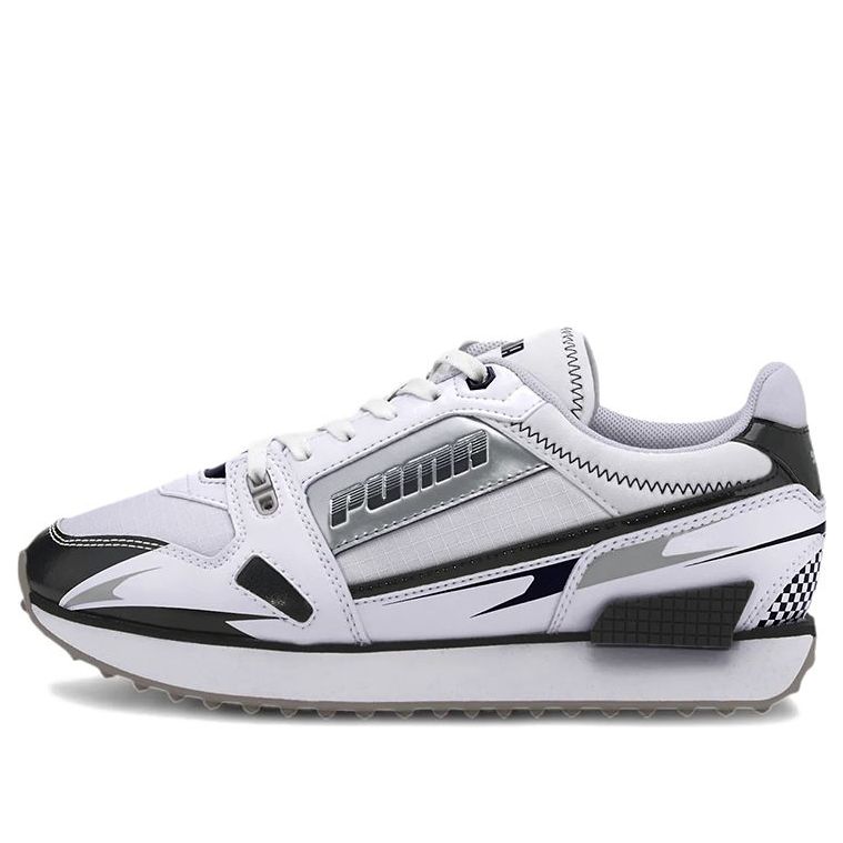 (WMNS) PUMA Mile Rider 'Sunny Getaway - White Black' 373443-05