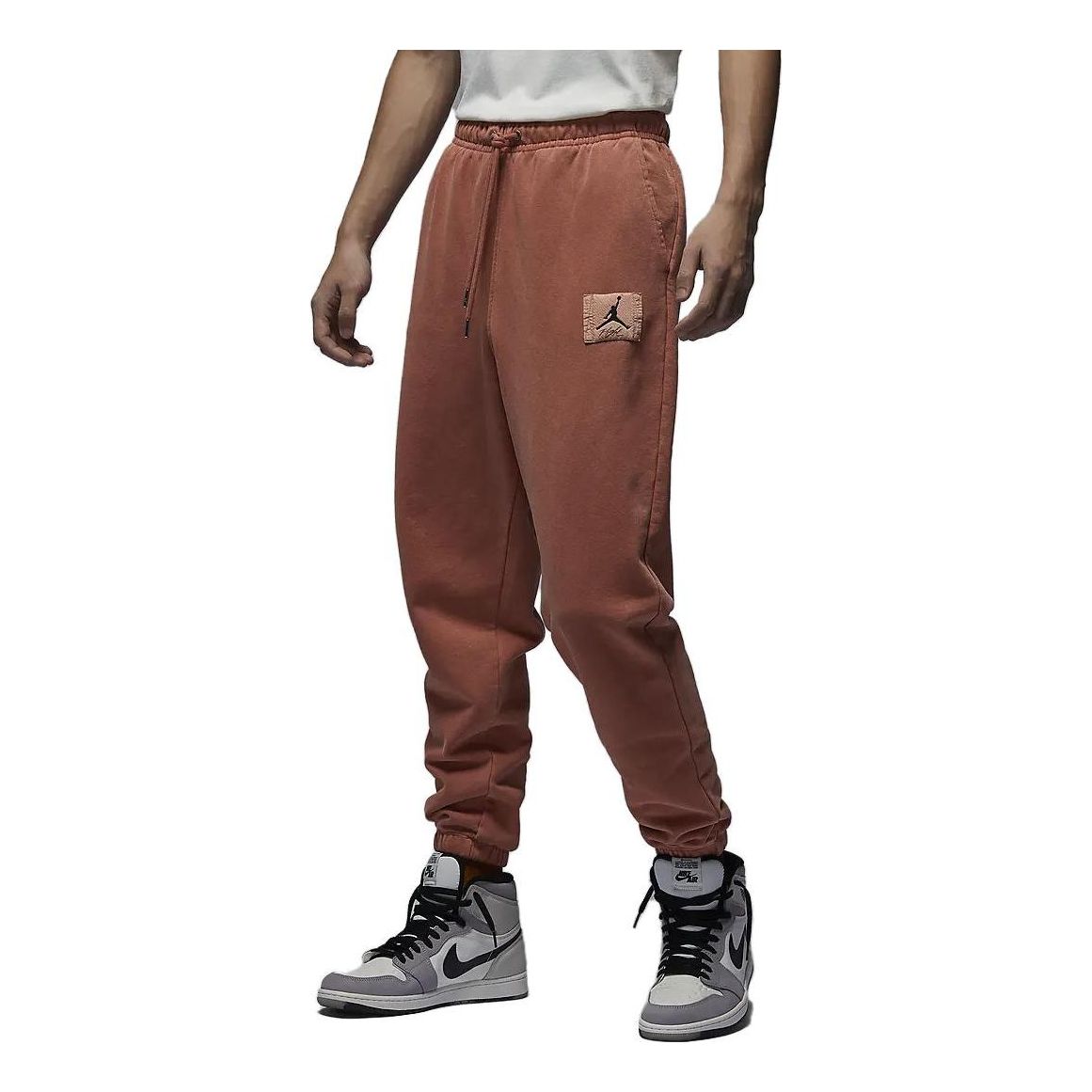 Air Jordan Essential Fleece Washed Trousers 'Orange' FB7299-810
