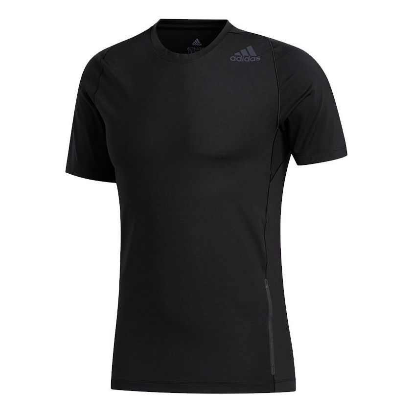 adidas Ask2 Prm Tee Ss Training Sports Tight Round Neck Short Sleeve Black FJ6146