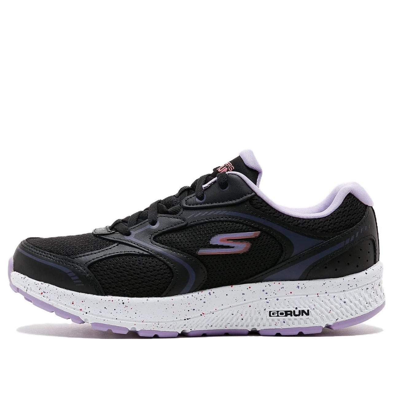 (WMNS) Skechers Go Run Consistent Vivid Horizon 'Black Purple' 128285-BKLV